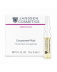 Janssen Cosmetics Couperose Fluid Ampoules product packaging on a white background.