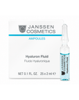 Janssen Cosmetics Hyaluron Fluid Ampoules product packaging on a white background.