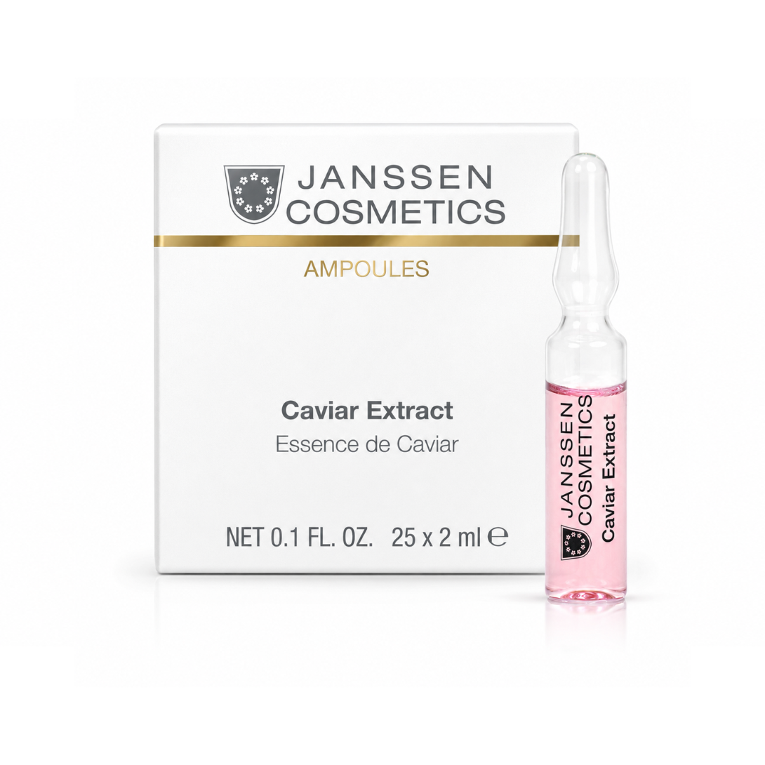 Janssen Cosmetics Caviar Extract Ampoules product packaging on a white background.