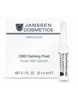 Janssen Cosmetics CBD Calming Fluid Ampoules product packaging on a white background.