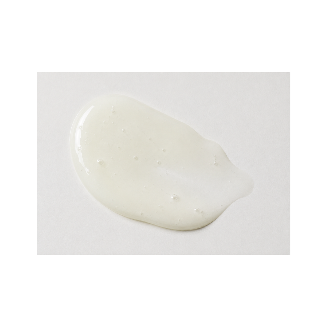 Texture of Janssen Cosmetics CBD Calming Fluid Ampoules on a white background.