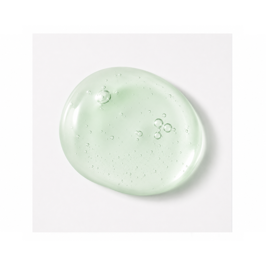 Texture of Janssen Cosmetics Refining Retinol Fluid Ampoules on a white background.