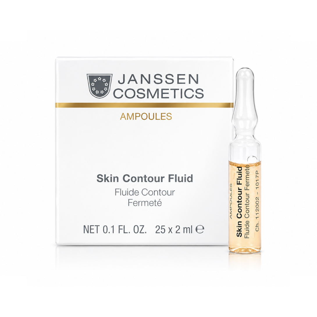 Janssen Cosmetics Skin Contour Fluid Ampoules product packaging on a white background.